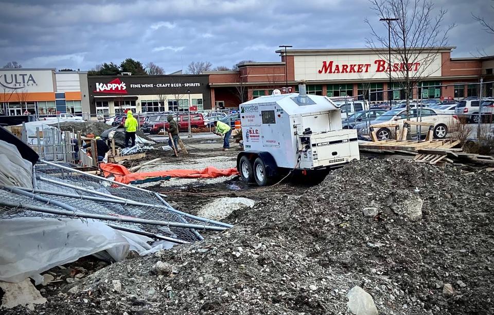 A Chick-fil-A restaurant is being built inside the SouthCoast Marketplace in Fall River.