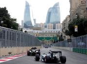 Formula One - Grand Prix of Europe - Baku, Azerbaijan - 18/6/16 - Formula One cars drive during qualifying session. REUTERS/Maxim Shemetov