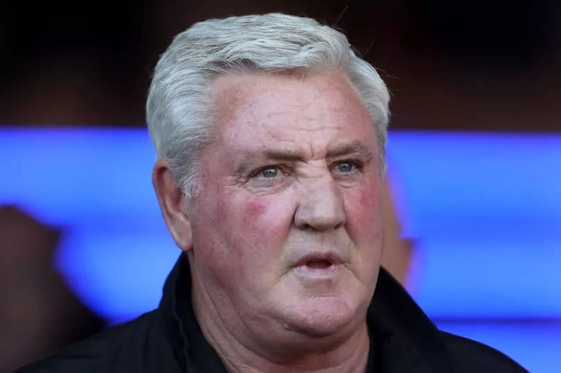 Former Newcastle United boss Steve Bruce looks on