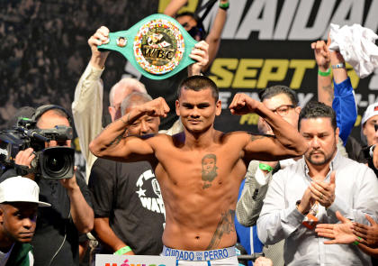 Does Marcos Maidana stand a chance against undefeated Floyd Mayweather on Saturday? (USA Today)