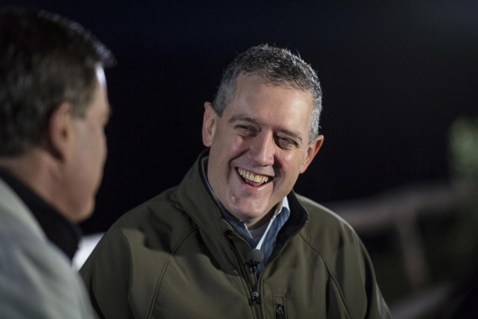 James Bullard, president and chief executive officer of Federal Reserve Bank of St. Louis, smiles during a Bloomberg Television interview at the Jackson Hole economic symposium, sponsored by the Federal Reserve Bank of Kansas City, in Moran, Wyoming, U.S., on Friday, Aug. 24, 2018. Bullard, an outlier in his view that the U.S. central bank shouldn't be raising interest rates, said the Fed should heed the signals from the bond market and dial down the urgency to be preemptive against fighting inflation. Photographer: David Paul Morris/Bloomberg via Getty Images