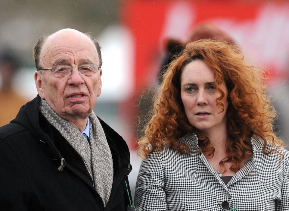 Rebekah Brooks (right) was cleared of any wrongdoing after standing trial on phone hacking charges (PA)
