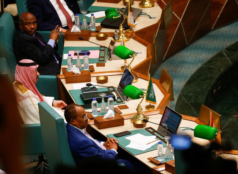 Meeting of Arab foreign ministers at the Arab League Headquarters, in Cairo