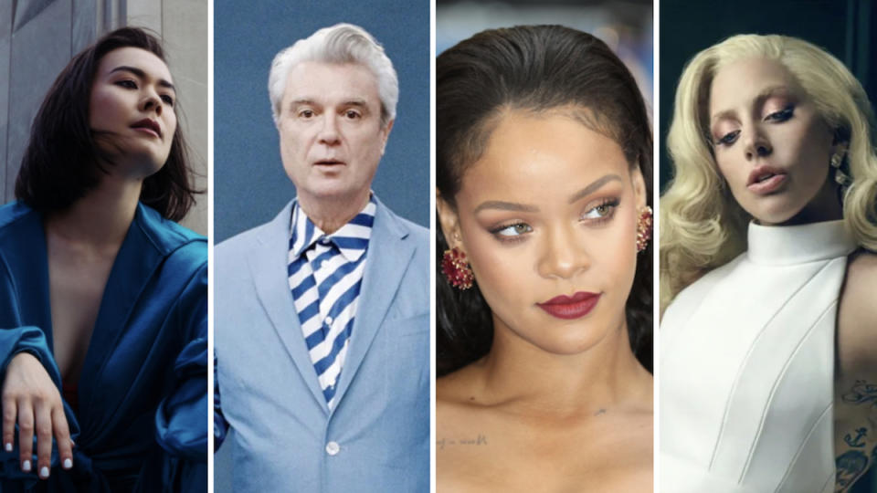 2023 Oscars Mitski & David Byrne, Rihanna, Lady Gaga Nominated for