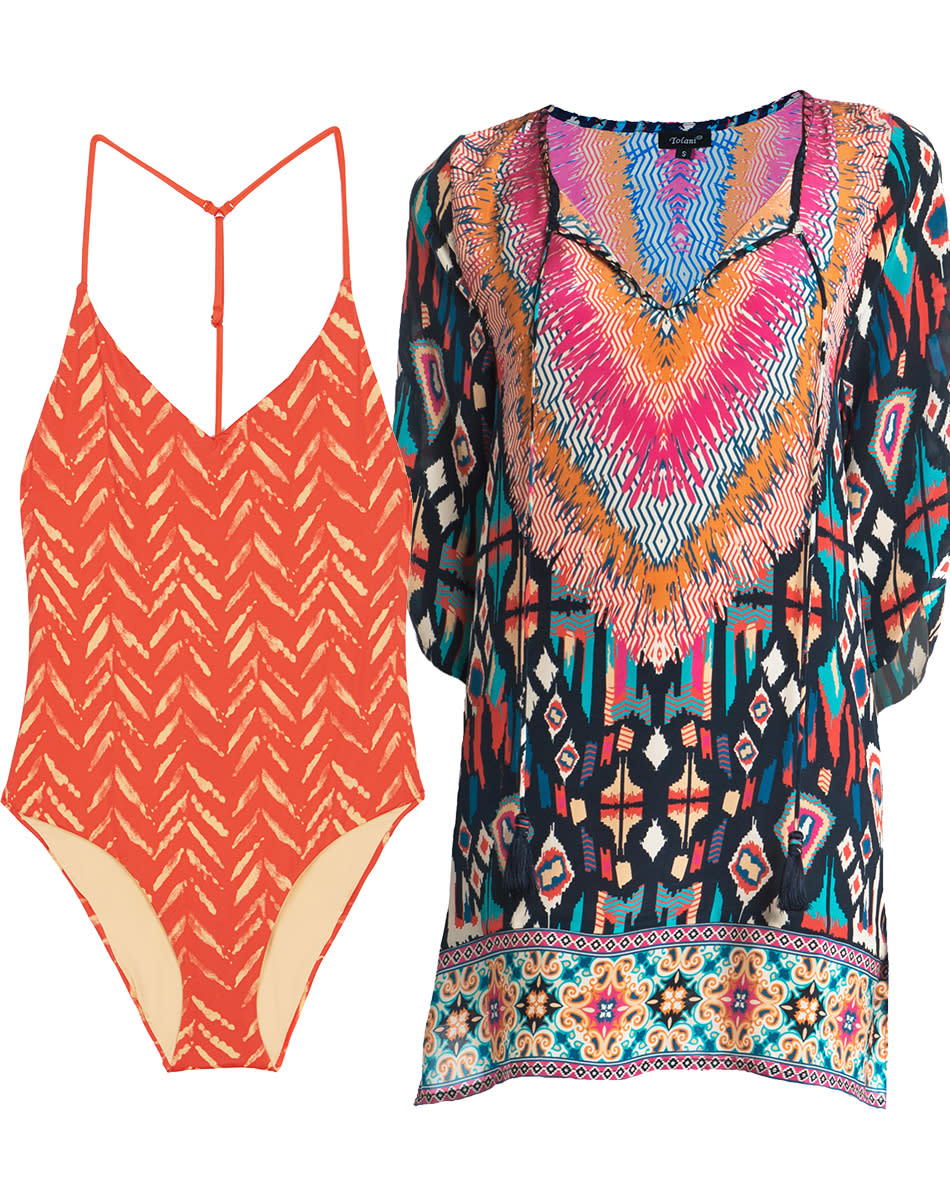 The Sherbert Maillot and Printed Tunic