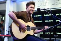 During his own visit to SiriusXM in N.Y.C. on Tuesday, Niall Horan grabs his guitar for a performance on Hits 1.