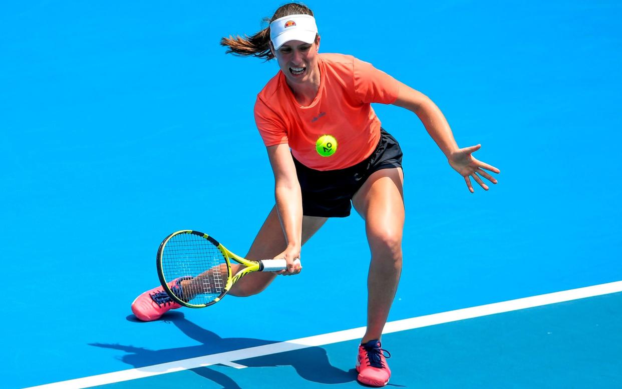 Johanna Konta has said she will not compete in the Fed Cup this year  - AFP