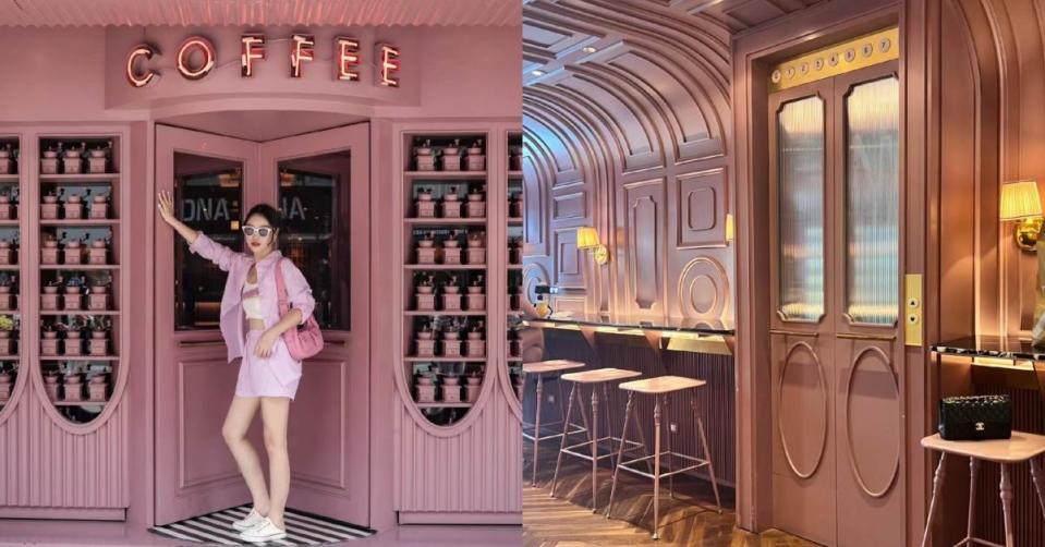 The Cassette Coffee Bar是一家充滿夢幻粉紅氛圍的咖啡廳。圖片來源：小紅書@Rivera／小紅書@Qïngkãrię