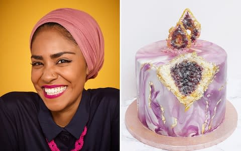 Nadiya Hussain and a cake - Credit: Adam Lawrence