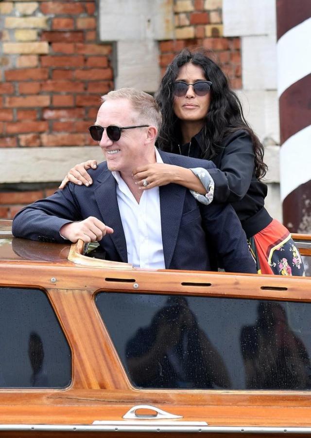 Salma Hayek Cozies Up to Husband Francois-Henri Pinault in Italy After  Renewing Their Vows