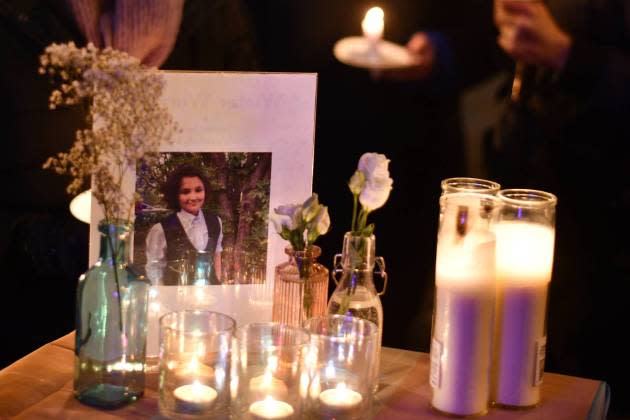 Candle light vigil in Washington, D.C., Feb. 22, 2024, for Nex Benedict. - Credit: Astrid Riecken For The Washington Post via Getty Images