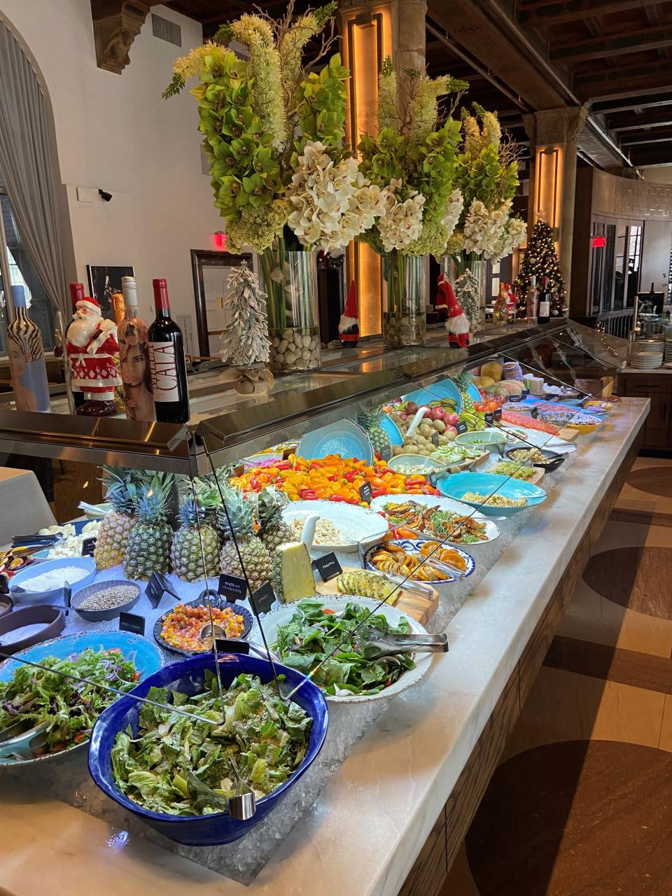 Salad bar at Fogo de Chão Brazilian Steakhouse in White Plains, one of the "fancier" spots on Larchmont resident Chris Bourdain's food crawl.