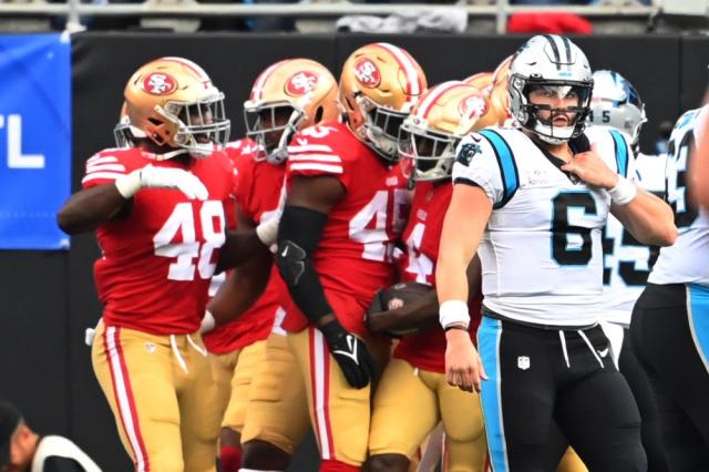 49ers-Panthers: Niners win 37-15 but Bosa, Gould and Moseley injured