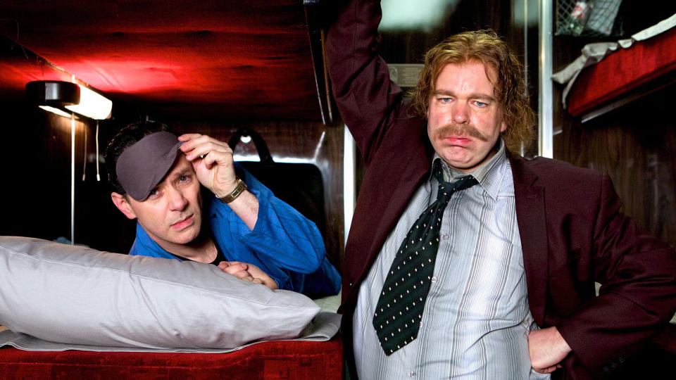Inside No. 9 has used locations as varied as an escape room, a sleeper train carriage, and a karaoke booth. (BBC)