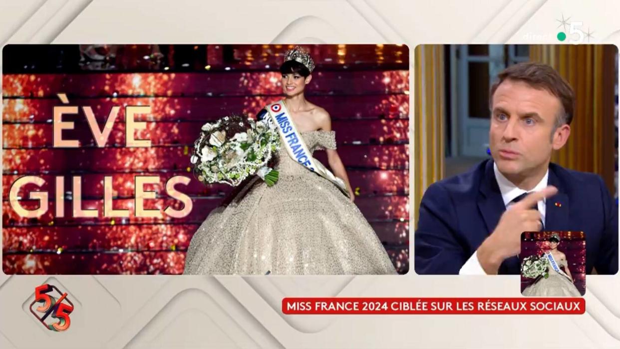 Emmanuel Macron s’est exprimé ce mercredi 20 décembre sur la vague de cyberharcèlement qui a touché Ève Gilles, Miss France 2024, au sujet de sa coupe de cheveux.