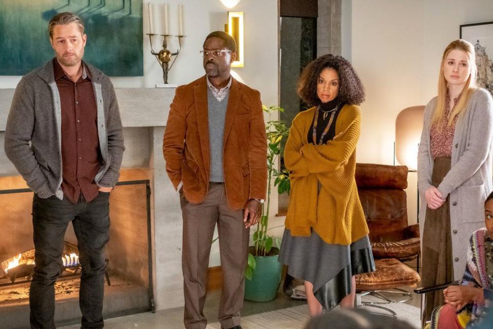 justin hartley as kevin, sterling k brown as randall, susan kelechi watson as beth, alexandra breckenridge as sophie, this is us, season 6 episode 17