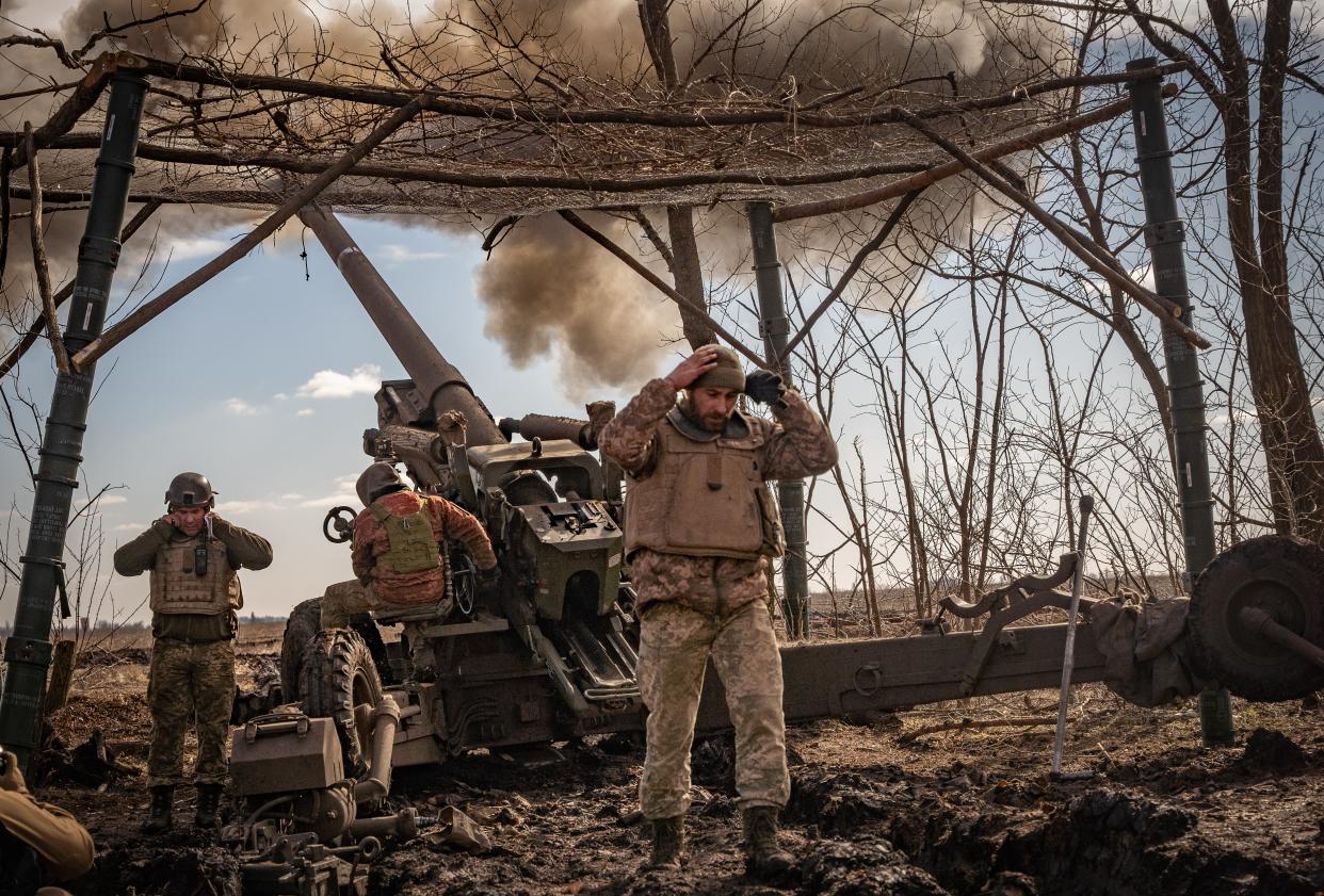 Artillery brigade on Zaporizhzhia frontline in the south east (Bel Trew)