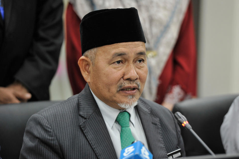 Tuan Ibrahim Tuan Man speaks during a press conference in Putrajaya 11, 2020. — Picture by Shafwan Zaidon