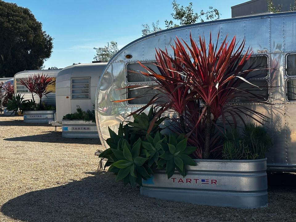 At Waypoint Ventura, the land yachts of yore---the Airstreams, Spartans and Avions---have been transformed into luxury accommodations by the sea.