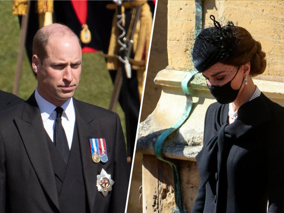 Prinz William und Herzogin Kate verabschiedeten sich am Samstag von Prinz Philip. (Bild: [M] IMAGO IMAGES / i Images)