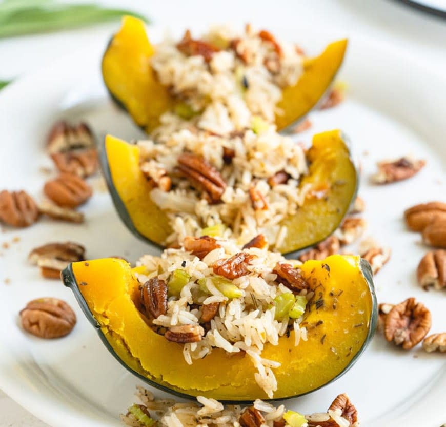 Stuffed Acorn Squash With Pecans from A Couple Cooks