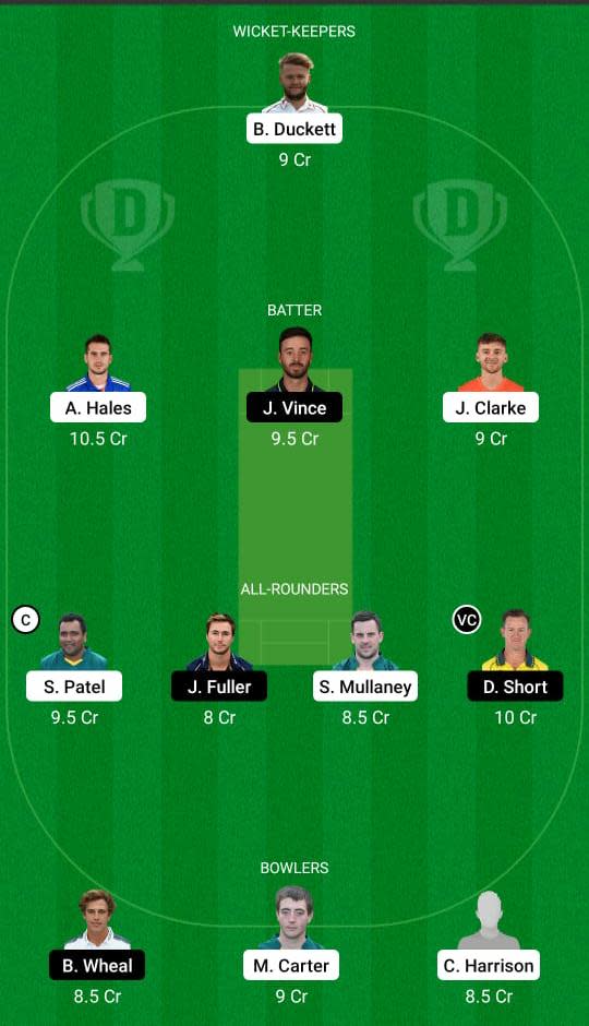 NOT vs HAM Dream11 Prediction Fantasy Cricket Tips Dream11 Team English T20 Blast 