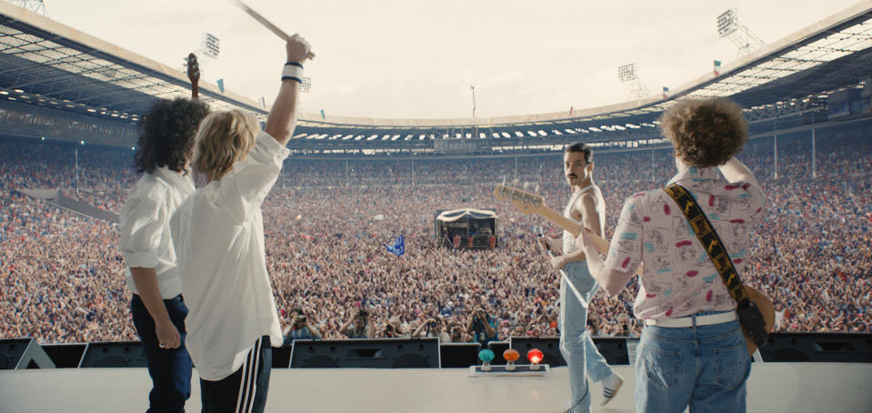 Der historische Auftritt von Queen im Wembley-Stadion wurde mit den Schauspielern kopiert. (Bild: Twentieth Century Fox)