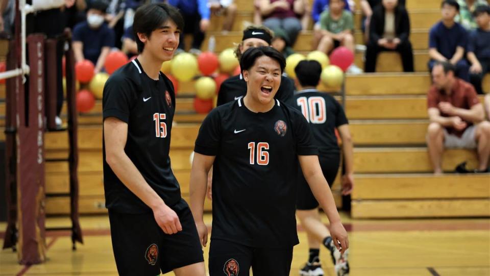 Merced High School senior Max Phong (16) is the Merced Sun-Star Boys Volleyball Player of the Year for the second consecutive season.