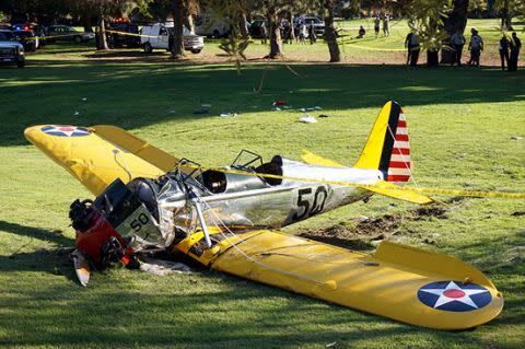 The actor was forced to make an emergency landing while flying last month. Photo: AP Images