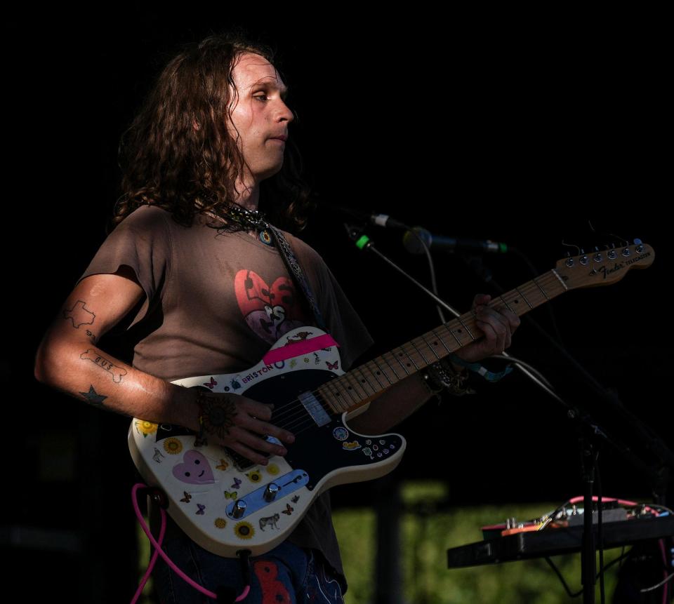 Briston Maroney performs at the Hinterland Music Festival in Iowa in 2022.