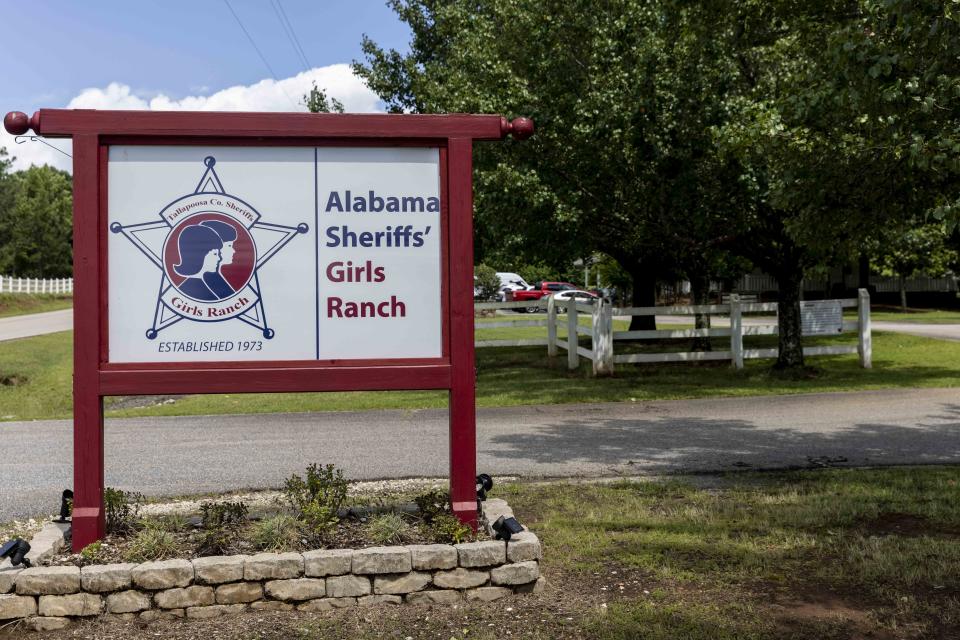 This photo taken Sunday, June 20, 2021, shows the Alabama Sheriff's Girls Ranch in Camp Hill, Ala., which suffered a loss of life when their van was involved in a multiple vehicle accident Saturday, June 19, 2021, resulting in eight people in the van perishing. (AP Photo/Vasha Hunt)