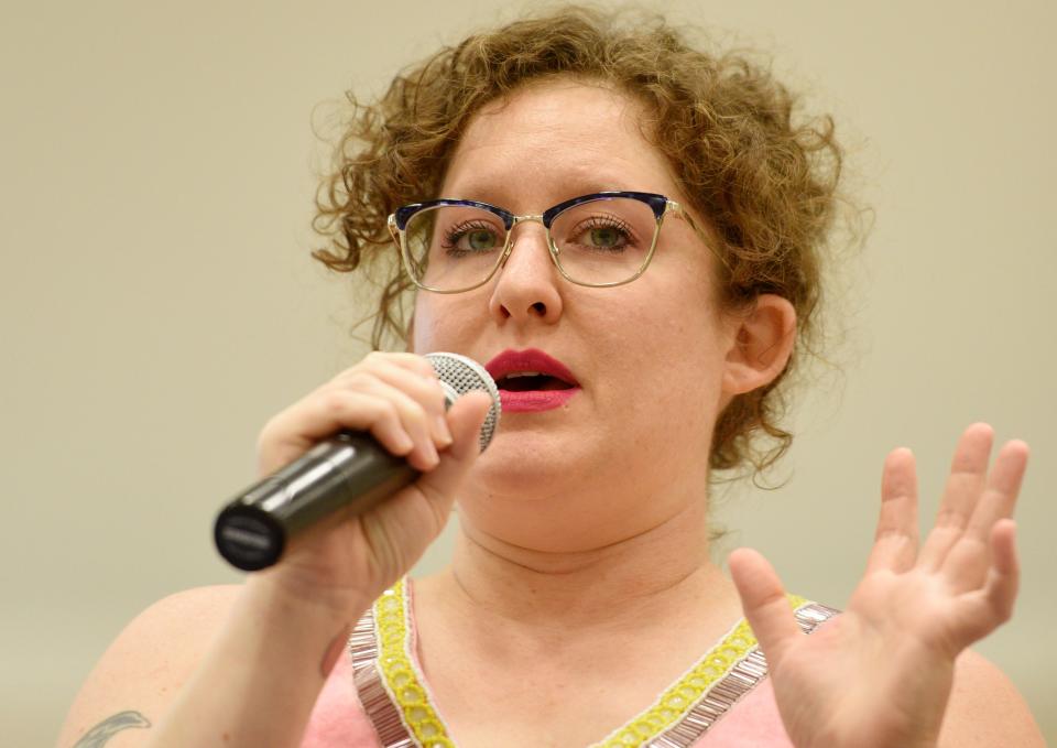 Lauren Ray Anderson during the Meet the candidates: Shreveport Mayoral Election 2022 event Thursday evening, July 28, at the YMCA of Northwest Louisiana.