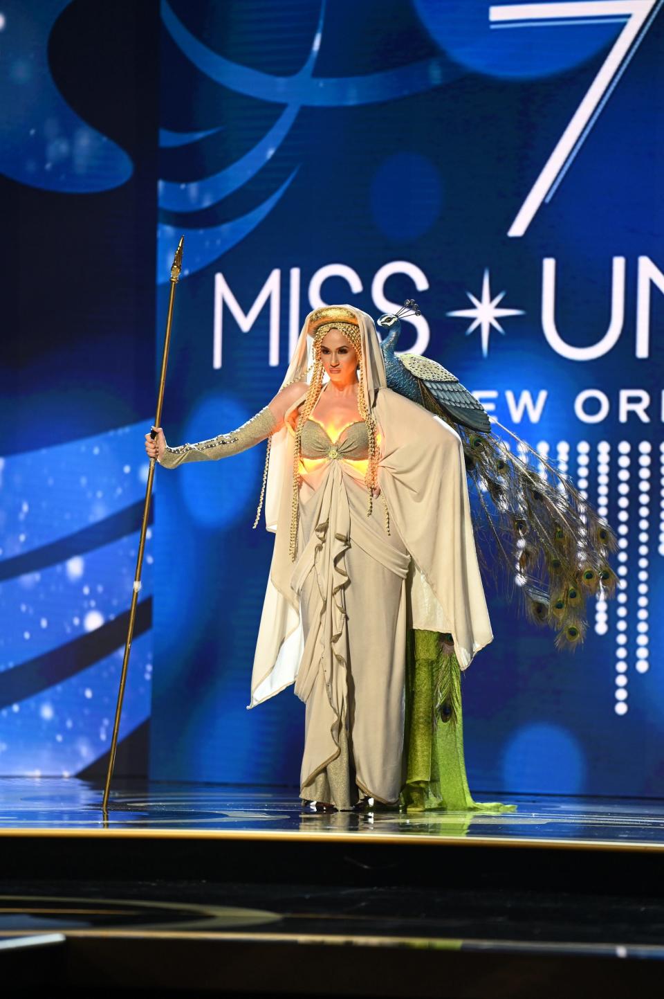 Miss Greece in the 2023 Miss Universe Costume Contest.