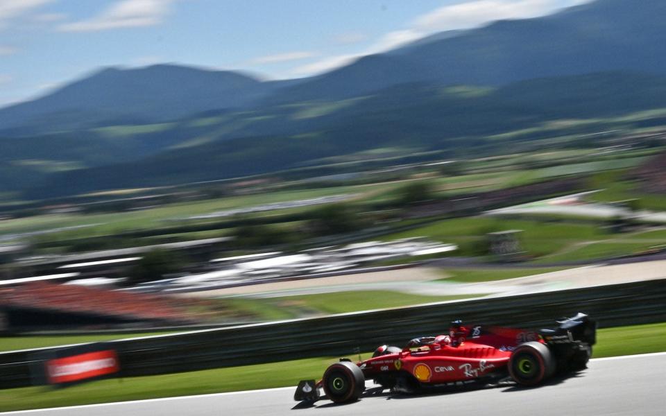 Ferrari's Monegasque driver Charles Leclerc competes during the first practice session at the Red Bull Ring race track in Spielberg, Austria, on July 8, 2022, ahead of the Formula One Austrian Grand Prix - AFP
