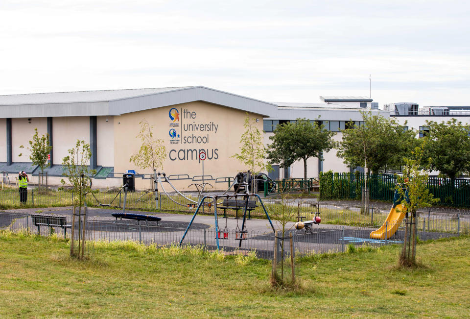 The Marine Academy Plymouth in Devon. See SWNS story SWPLschool. Parents sat they paying Â£22 for a doctor's note to allow kids to use the loo during lessons - after they were told they could only go before or after school and during breaks or lunch. Mums and dads at Marine Academy Plymouth have slammed the new policy as 