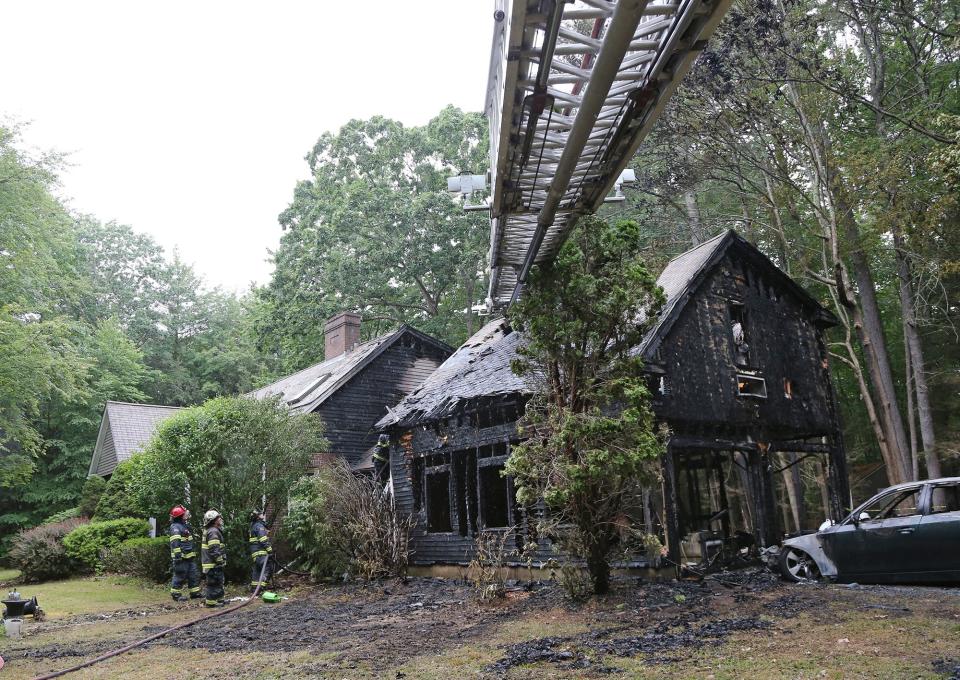 Dover firefighters as well as mutual aid from other communities brought a fully involved garage fire under control at 38 Watson Road, Tuesday, June 28, 2022.