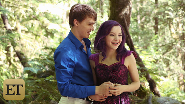 It can’t be a Disney Channel movie without some singing involved! Thankfully, <em>Descendants</em> has all that and more! A twist on the traditional fairy tale story (all done with a musical touch of course), <em>Descendants </em>tells the story of the teenage sons and daughters of Disney’s most infamous villains. ETonline has your first look at the seven original tunes featured in the movie we guarantee you’ll be singing along to when the July 31 debut rolls around. <strong> Kristen Chenoweth </strong>(Maleficent) leads the ensemble cast, which includes <strong>Dove Cameron </strong>(Mal), <strong>Cameron Boyce</strong> (Carlos), <strong> Mitchell Hope</strong> (Prince Ben), <strong>Booboo Stewart</strong> (Jay) and <strong>Sofia Carson </strong>(Evie). Will one of these tracks be as catchy as <em> High School Musical</em>'s "We're All in This Together" or its sequel's "Bet On It"? Here's hoping! <strong> 1. “Rotten to the Core” – Dove Cameron, Sofia Carson, Cameron Boyce & Booboo Stewart </strong> Disney Channel The up-tempo electronic dance song introduces the four main characters, Mal, Evie, Carlos and Jay. In the movie, the young adolescents are seen blazing through the streets of Isle of the Lost, which looks exactly like the name implies. <strong> 2. “Evil Like Me” – Kristen Chenoweth & Dove Cameron </strong> Disney Channel When you have a Broadway veteran like Chenoweth, you have to have a dramatic showstopper and that’s exactly what this song intends to be. Written by Tony-nominated Andrew Lippa, the song serves as a warning of sorts, as Mal is haunted by her destiny of inheriting her mother’s evil throne. <strong> 3. “Did I Mention” – Mitchell Hope </strong> Disney Channel Grammy and Emmy winner Adam Schlesinger wrote this high-energy, percussion-filled dance number performed by Prince Ben after he wins a big tournament game. <strong> 4. “If Only” – Dove Cameron </strong> Disney Channel <em> Glee’</em>s A <strong>dam Anders</strong> takes the writing reins on the ballad, performed by Mal at a critical time in her life. Does she choose the path of good or follow in her mother’s evil footsteps? <strong> 5. “Be Our Guest” – Chorus </strong> Disney Channel Now this sounds like a promising number! <em>Descendants</em> tries a hip-hop a cappella to <strong> Alan Menken</strong>’s classic song from Disney’s <em>Beauty and the Beast,</em> led by Prince Ben and his classmates. Think <em>Glee</em>! <strong> 6. “Set It Off” – Ensemble </strong> Disney Channel As the finale in <em>Descendants,</em> one can only imagine the fireworks! The entire cast takes part in this movie-closing number, as well as the entire Auradon Prep student body. <strong> 7. “Believe” – Shawn Mendes </strong> Disney Channel Mendes’ new single was original released on Monday, and it gets the special distinction of being the end-credits song. Written and performed by the 16-year-old singer, “Believe” falls in line with the theme of the movie – “the importance of believing in yourself.” While these are the main songs featured in the movie, there are five bonus tracks on the official <em> Descendants </em>soundtrack: “Rotten to the Core” (Sofia Carson), “Night Is Young” (China Anne McClain), “Good Is the New Bad” (Dove Cameron, China Anne McClain & Sofia Carson), “I’m Your Girl” (Felicia Barton) and “Descendants Score Suite” (David Lawrence). Speaking of fairy tales, watch the alternate opening to Disney's live-action film, <em>Cinderella</em>! 