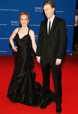 <p>Paul Morigi/WireImage</p> Kathy Griffin and Randy Bick at the 2018 White House Correspondents' Dinner