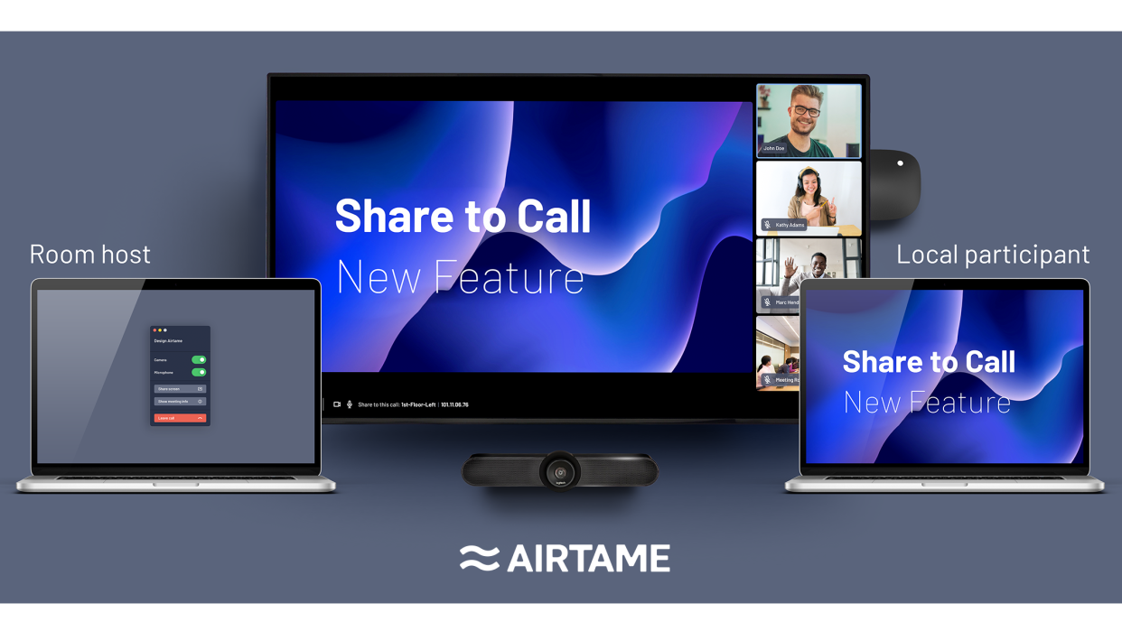  The new Airtame Share to Call feature. 