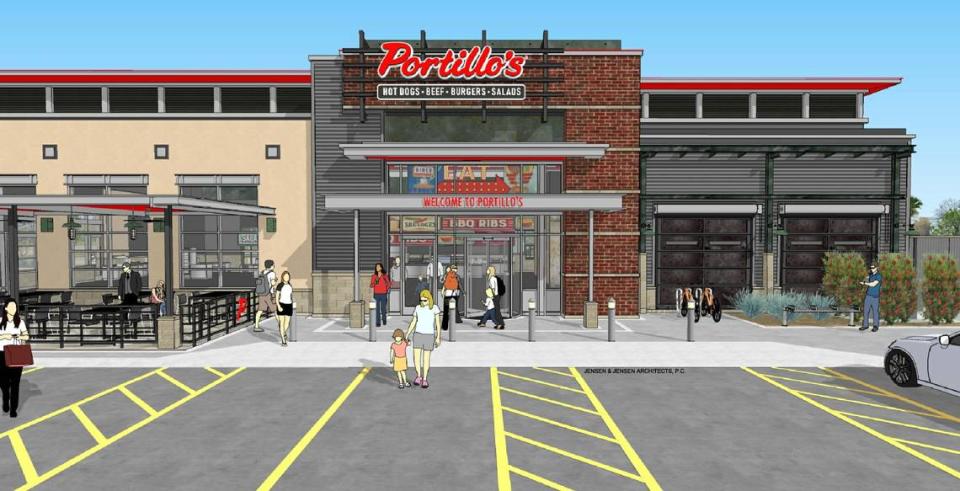 A rendering of what the Fort Worth Portillo’s location will look like.