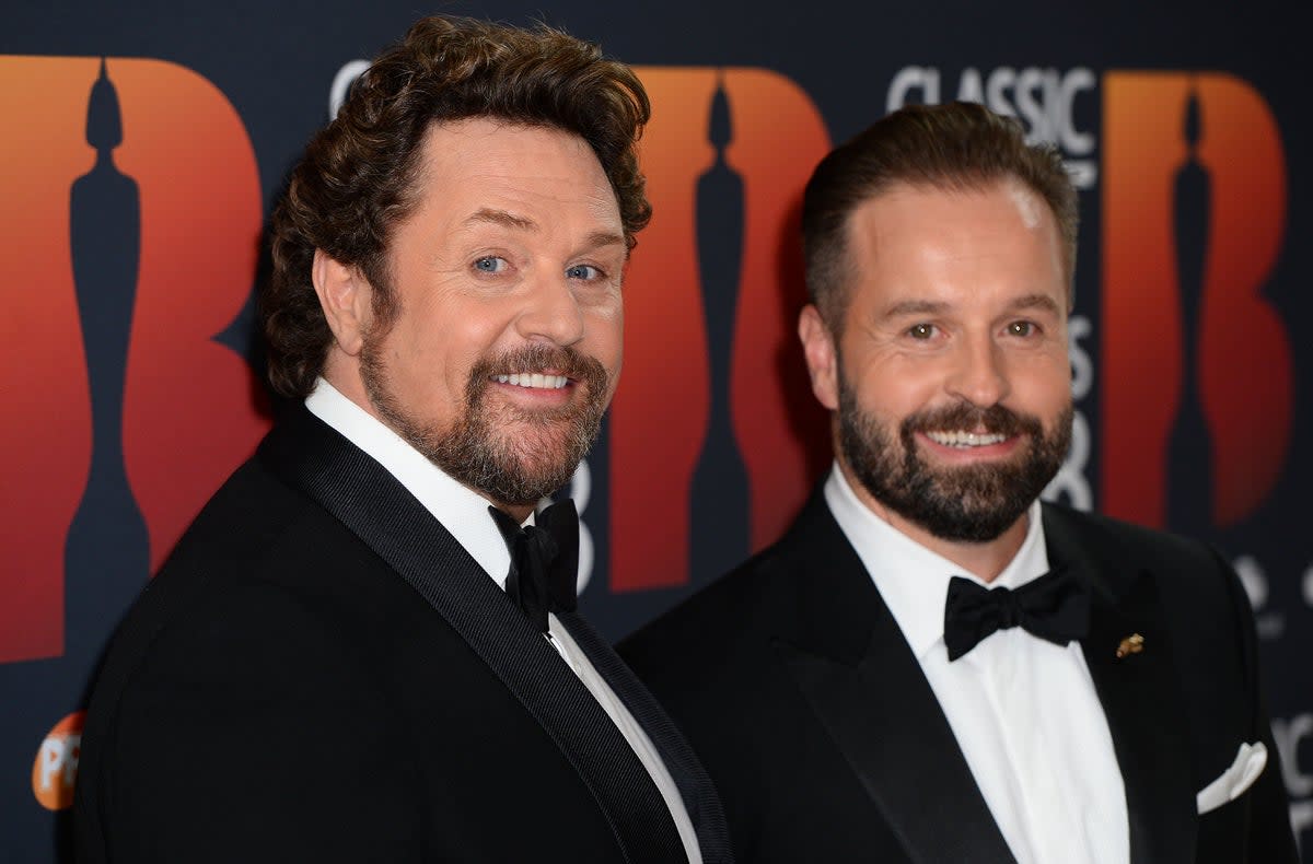 Michael Ball with his longtime singing partner, Alfie Boe (Getty Images)