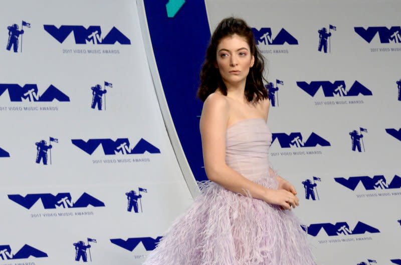 Lorde attends the MTV Video Music Awards in 2017. File Photo by Jim Ruymen/UPI