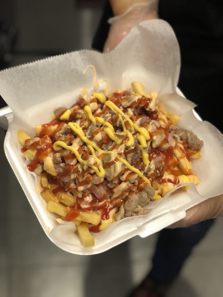 Crazy fries from El Bori food truck in Miami
