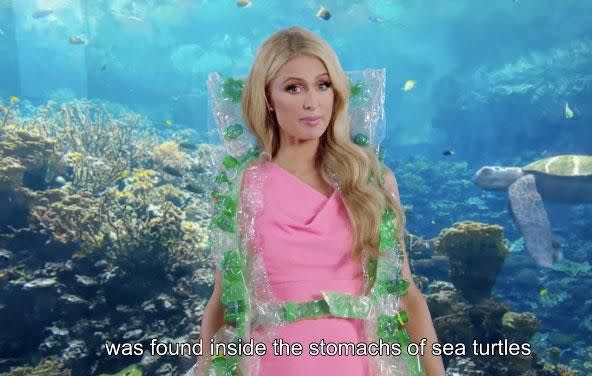 Paris Hilton wants you to know that she's here to save the world! Source: Paris Hilton/Faceboo