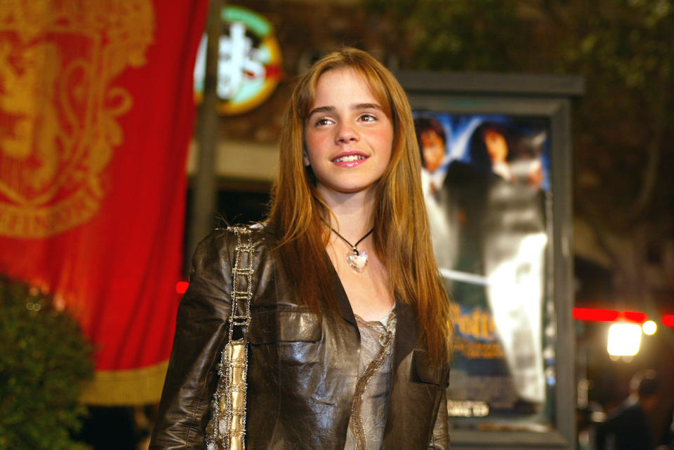 Emma as a pre-teen at a media event
