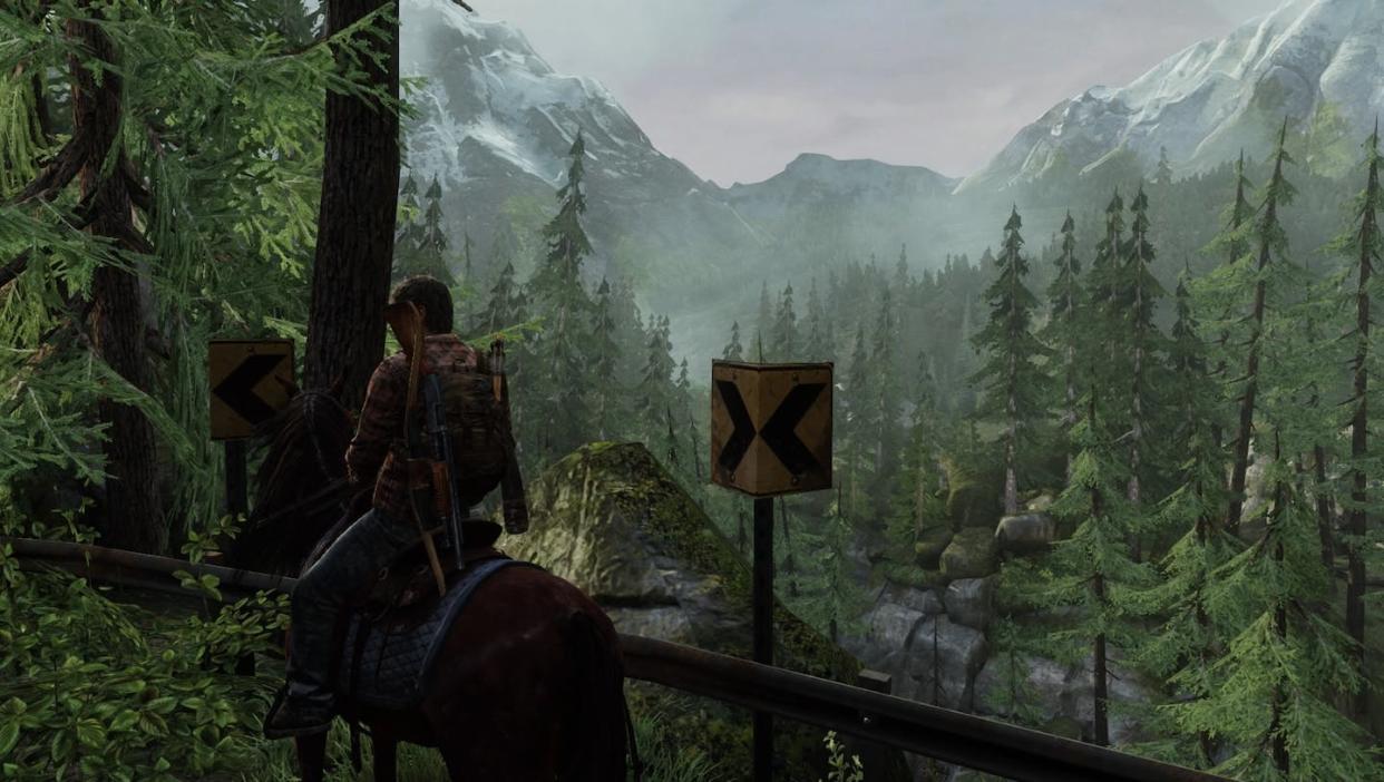 Un paisaje del juego: las Montañas Rocosas en el entorno del condado de Jackson. The Last of Us / Naughty Dog