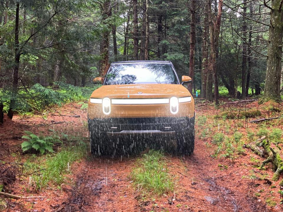 The Rivian R1S electric SUV.