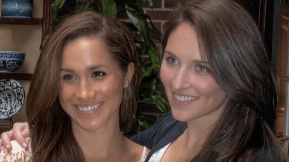 Meghan Markle and Ashleigh Hale in the Netflix docuseries "Harry & Meghan."