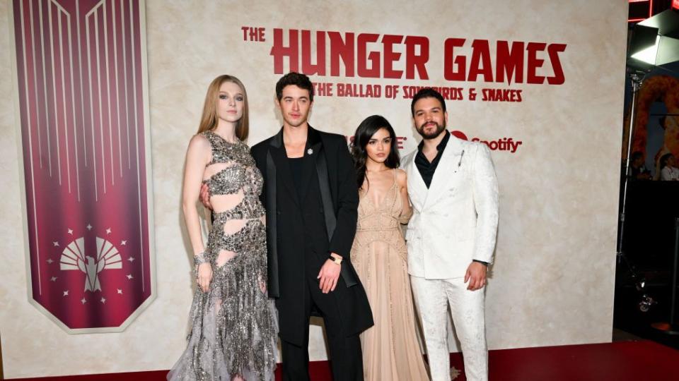 the hunger games the ballad of songbirds snakes premiere red carpet