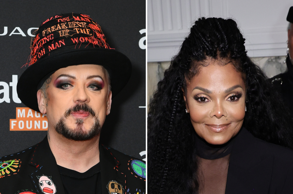 Boy George and Janet Jackson (Getty Images)